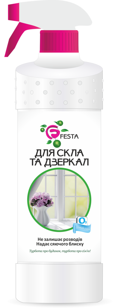Засіб для миття вікон "Свіжий озон" FESTA з тригером 500 мл